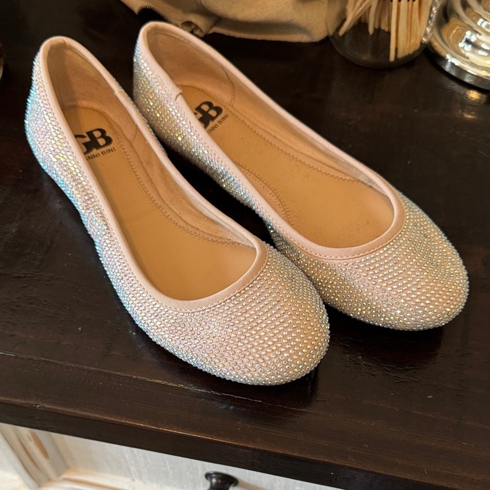 Gianni Bini Sparkling Rhinestone Flats